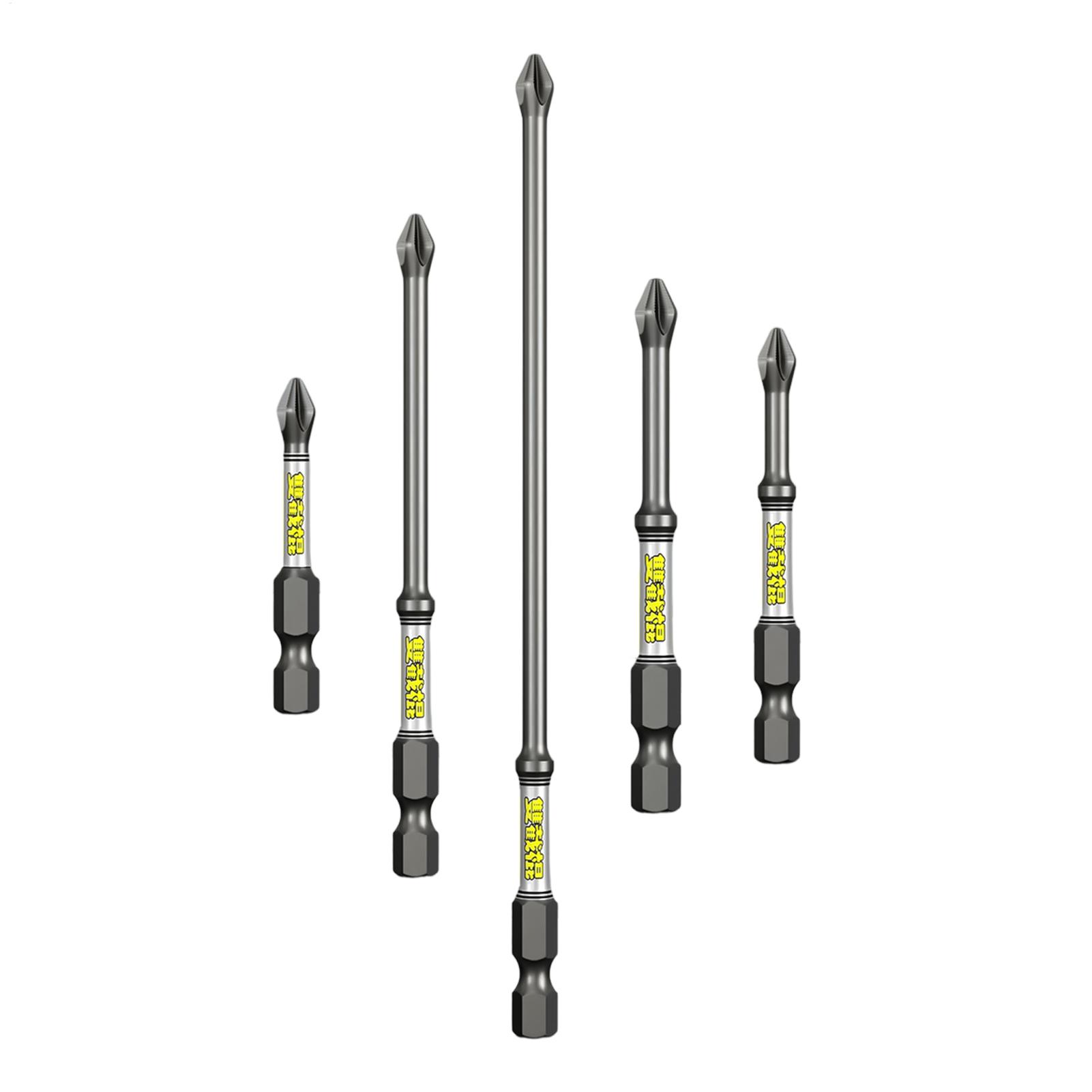 Tools Workshop - Bohrer-Schraubendreher-Bit-Set, 5-teilig, robustes, rostfreies Bohrer-Kombinationswerkzeug-Set für