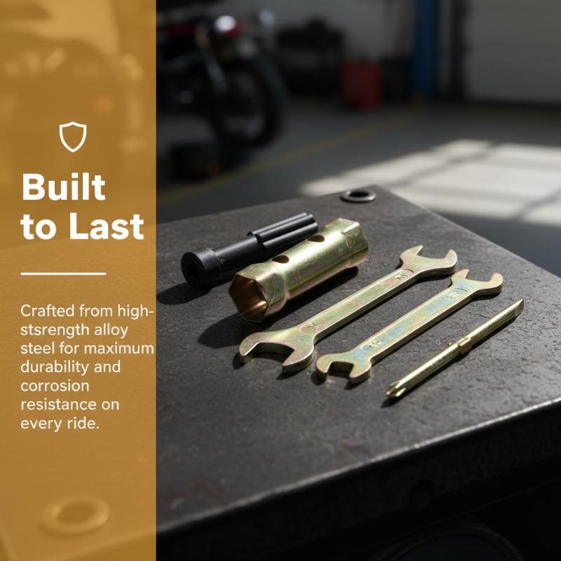 Tools For Motorcycle Workshop - 1 Set Motorrad-Schraubenschlüssel-Steckschlüssel-Reparaturwerkzeug-Set mit Aufbewahrungstasche, unverzichtbare