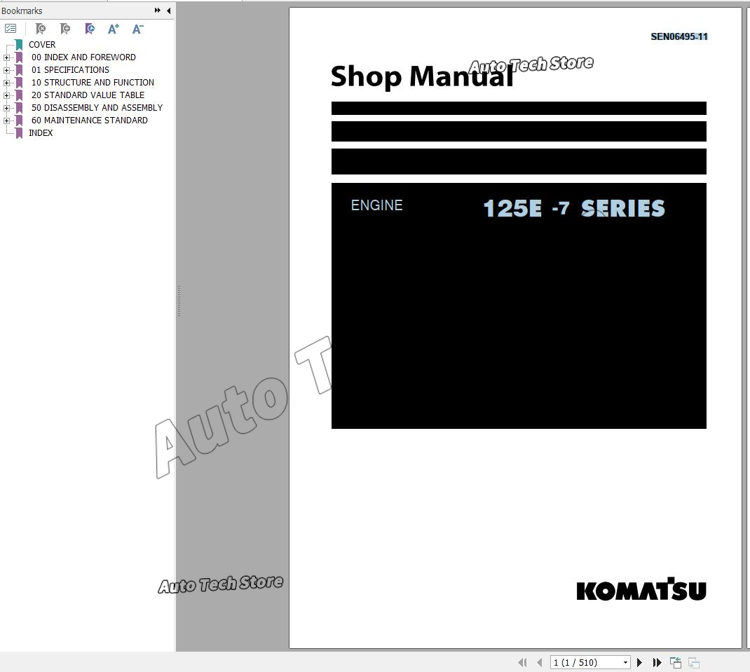 Workshop Tools Pdf - Für Komatsu Dieselmotor Shop Handbuch 2024