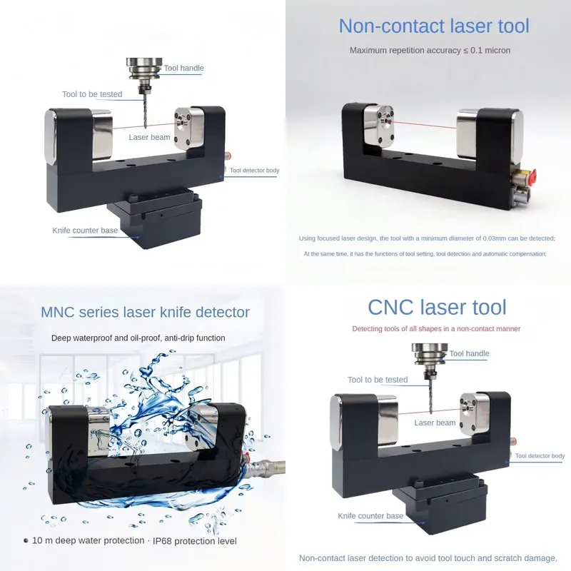 Workshop Tools And Equipment - Berührungsloser CNC-Werkzeugsetzer für Fräsmaschinen mit 5-Richtungs-Messfunktion
