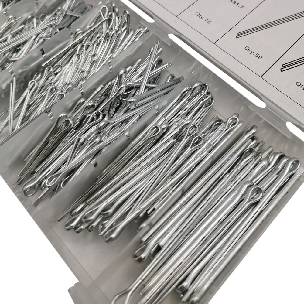 Workshop Tools Needed - 555-teiliges R-Clip-Splint-Sortiment: Federstifte für Kfz-, Mechanik-