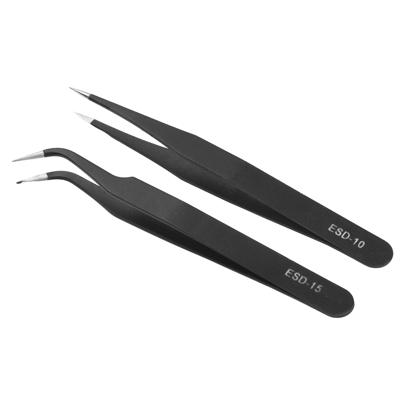 Hand Tools In Workshop - ESD-Pinzette, Edelstahl, Werkstatt, 2 Stück, antistatisch,