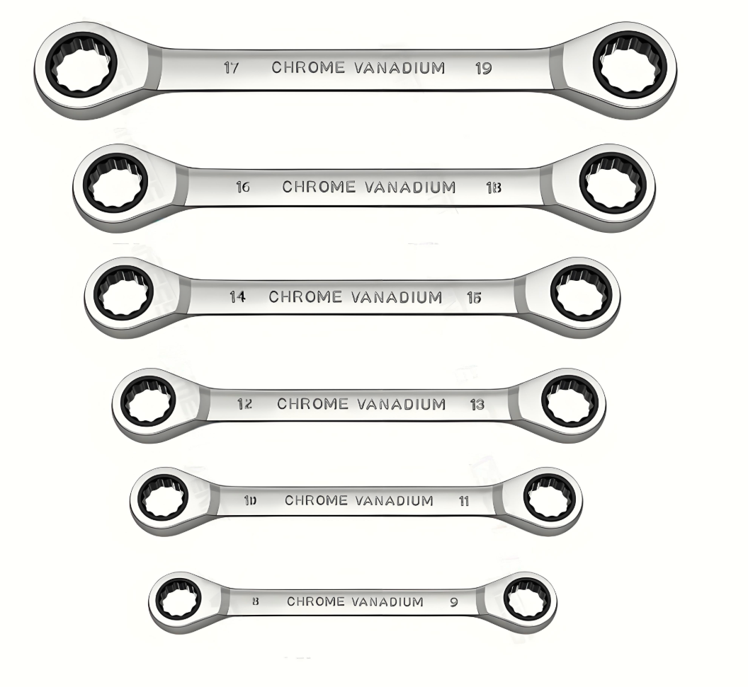 Workshop Electric Tools - 1-teiliges Ratschenschlüssel-Set mit Doppelkopf-Ring, Ratschenschlüssel aus