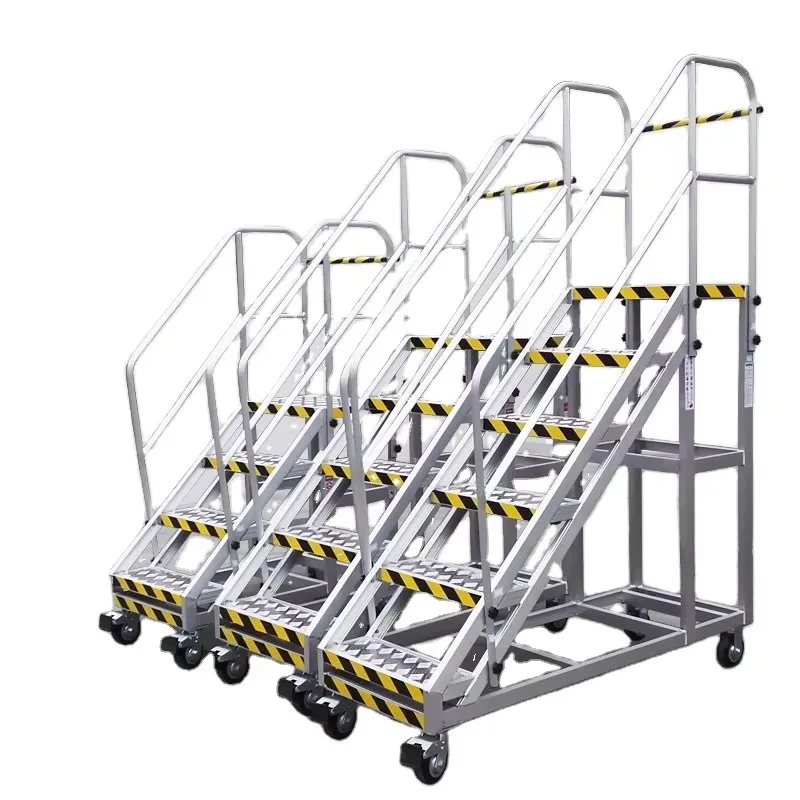 Workshop Tools Needed - Industriedesign Aluminium-Stahl Mobile Bergsteigerleiter für Lager,