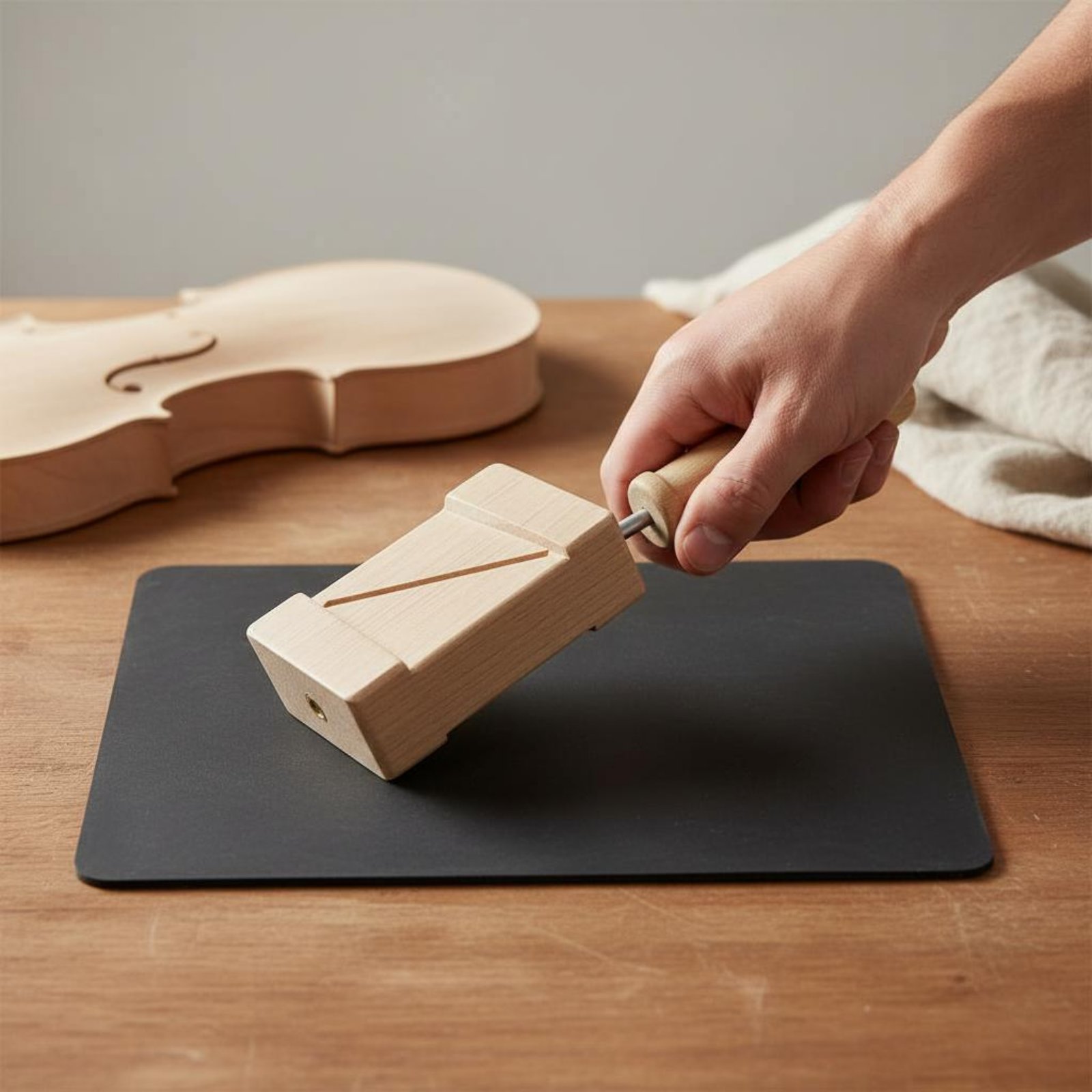 Workshop Use Tools - Viola-Brücken-Montagewerkzeug Professionelles Geigenbrücken-Montagewerkzeug für Gitarrenbauer, Werkstatt