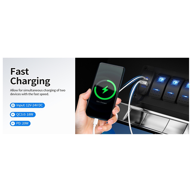 USB-Wippschalter, 12 V, wasser – Tools Qc Bewertung und Preis