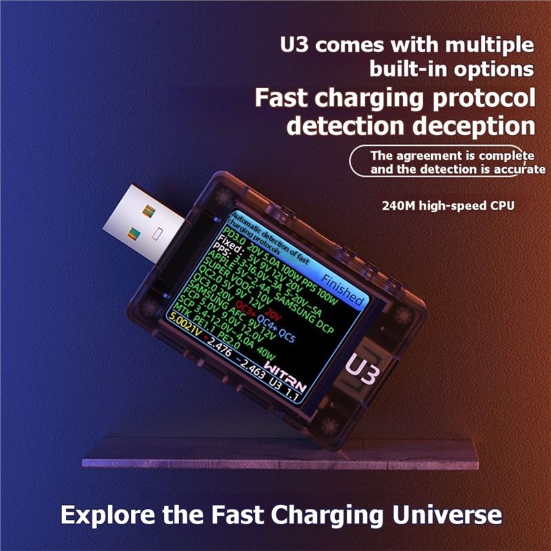 AB41-USB Tester U3 3.1 PD Deco – Tools Qc Bewertung und Preis