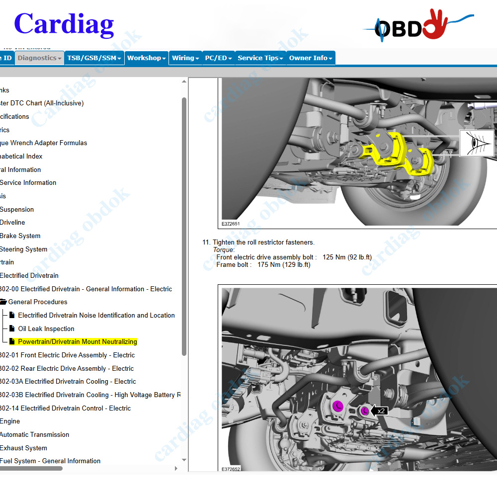 2026 Ford PTS Online-Software: – Workshop Tools Online Bewertung und Preis