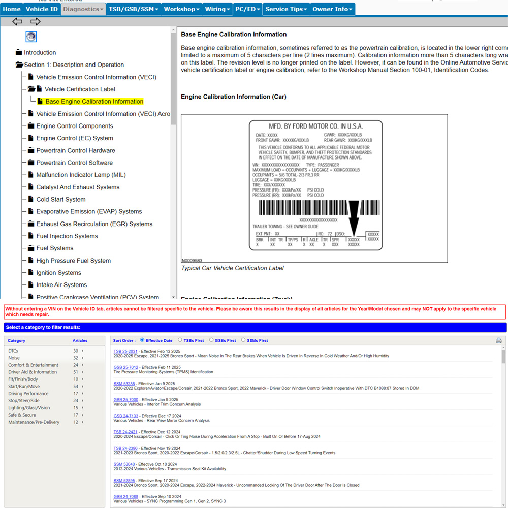 2026 Ford PTS Online-Software: – Workshop Tools Online Bewertung und Preis