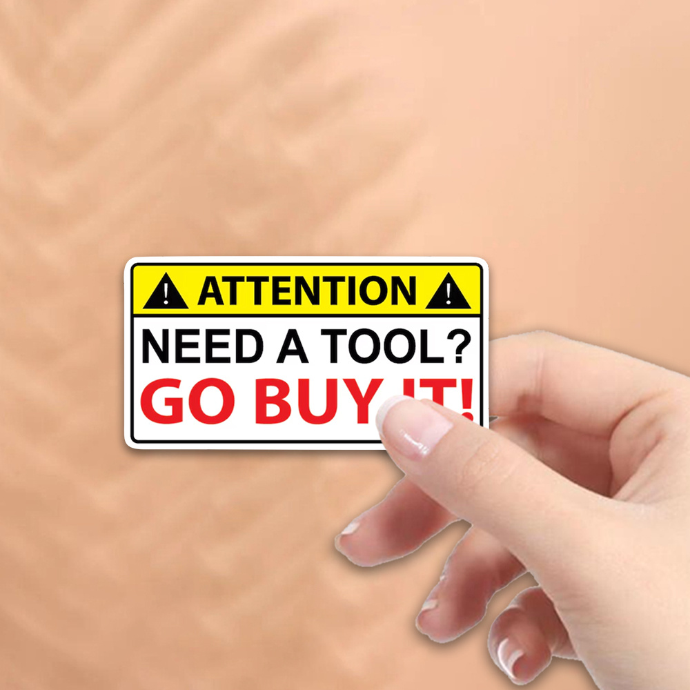 Lustiger Aufkleber „Need Tools – Workshop Tools Needed Bewertung und Preis