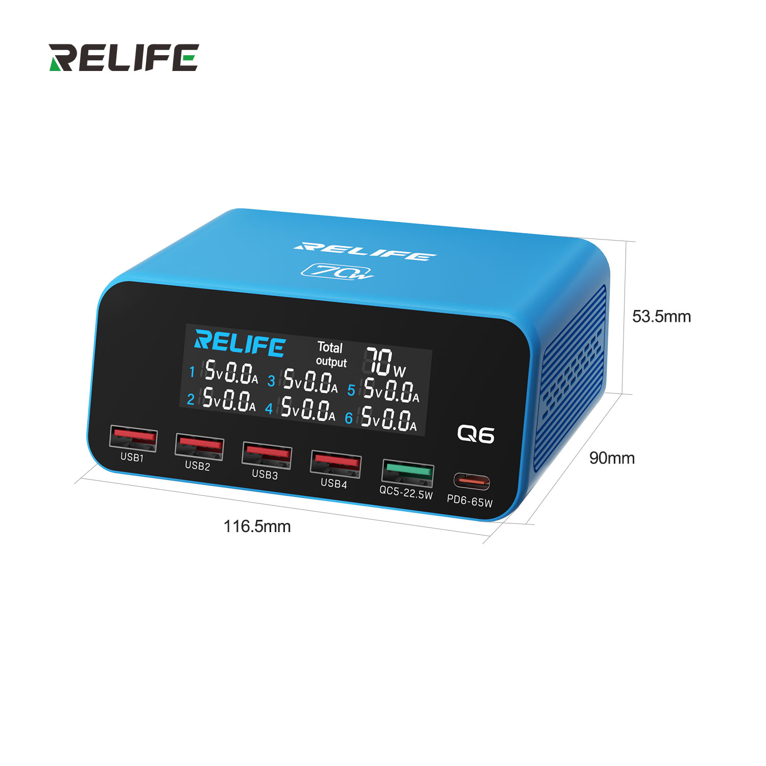 RELIFE Q6 70W PD QC Schnelllad – Tools Qc Bewertung und Preis