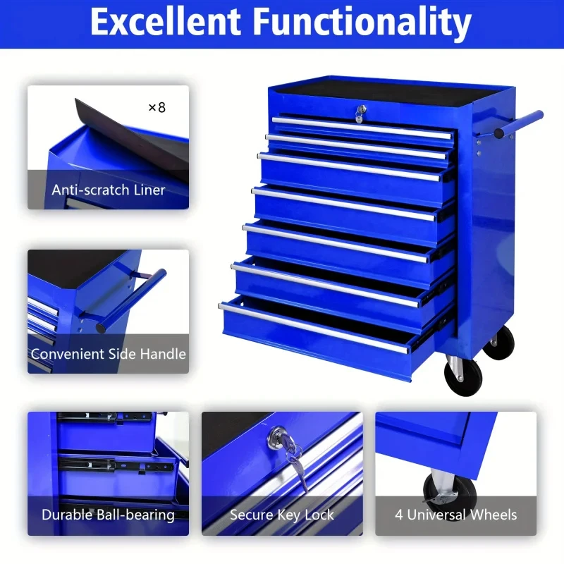 7-Schubladen Blauer Multifunkt – Tools At Workshop Bewertung und Preis