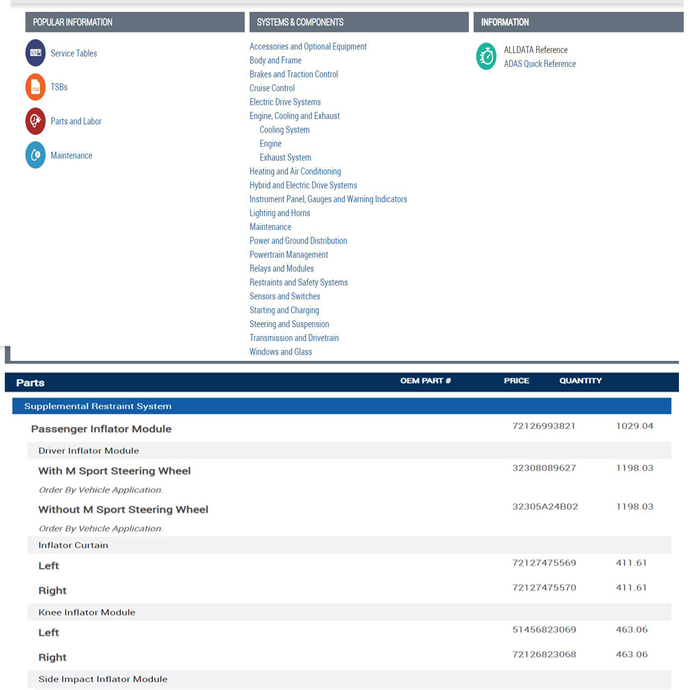 Alldata Reparatur-Online-Softw – Workshop Tools Online Bewertung und Preis