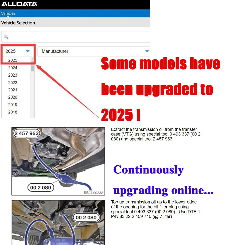 2027 Alldata KFZ-Daten Neueste – Workshop Tools Online Bewertung und Preis