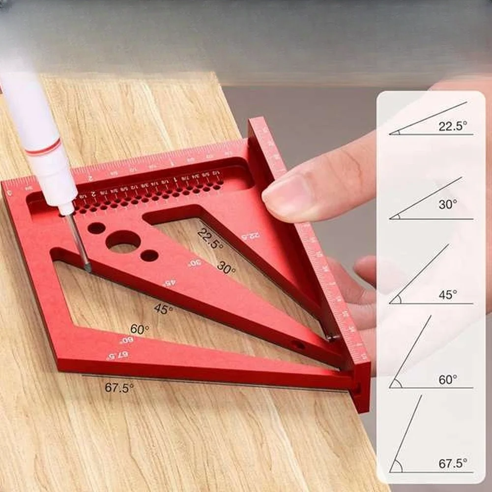 Roter 3D-Multifunktions-Winkel – Marking Tools In Workshop Bewertung und Preis
