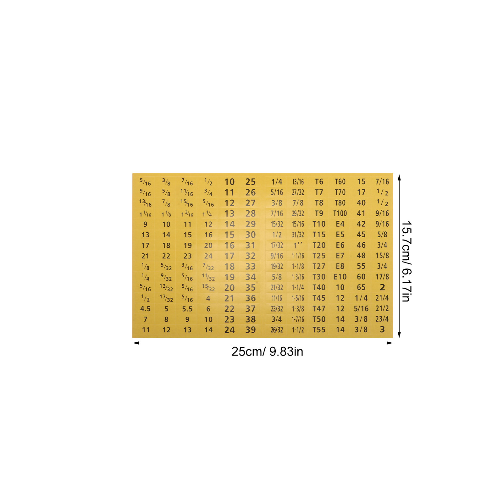 20 Blatt Steckschlüssel-Aufkle – Tools Workshop Bewertung und Preis
